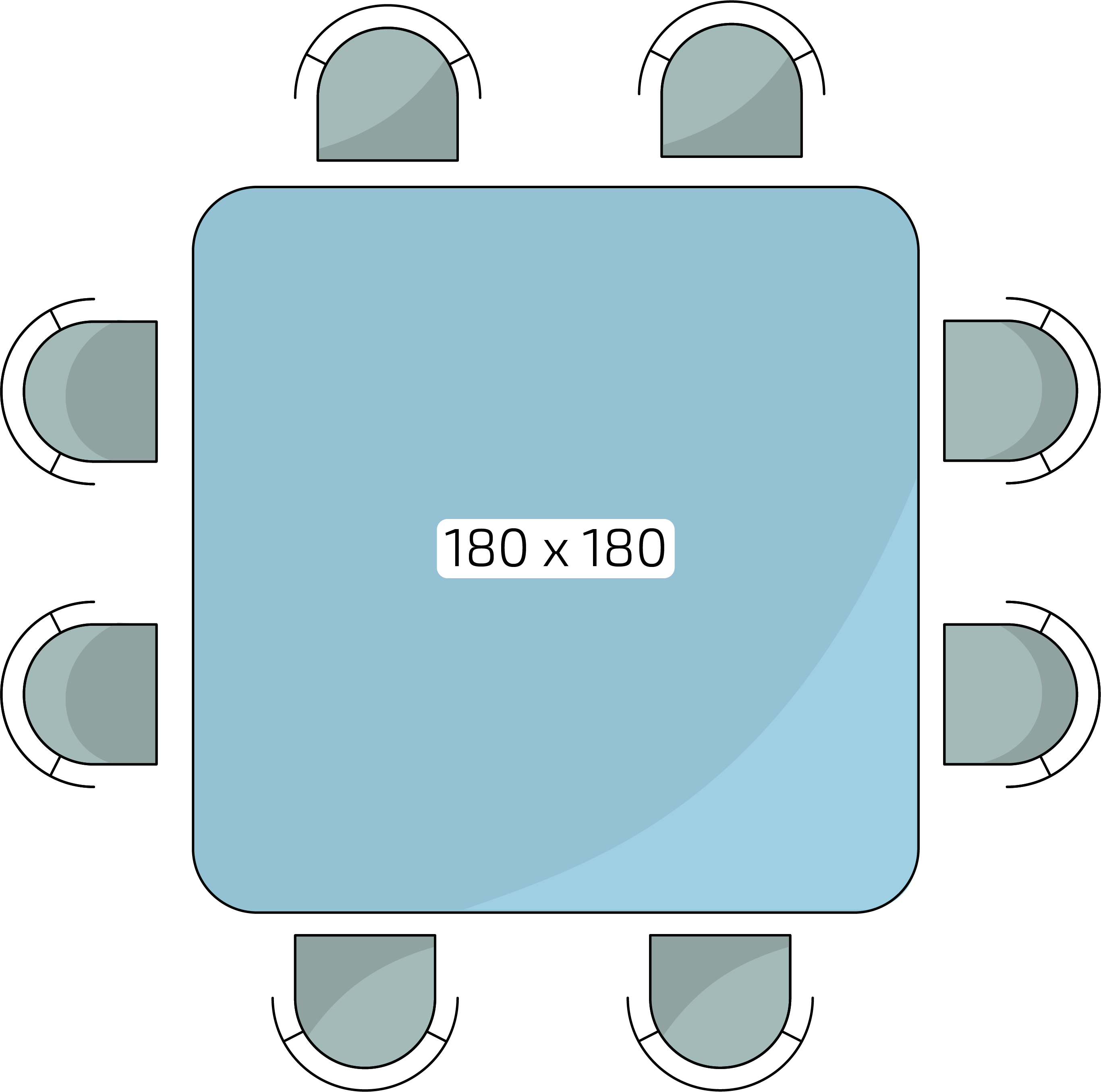 Stoly a osoby 180x180